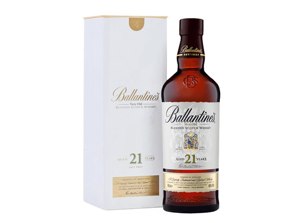 涪陵百龄坛威士忌回收百龄坛21年苏格兰威士忌40°Ballantine's进口洋酒700ml行情价格