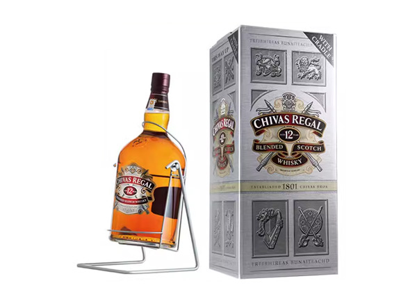 涪陵芝华士12年威士忌回收4500ml 9斤装4.5L进口Chivas Regal洋酒礼盒行情价格
