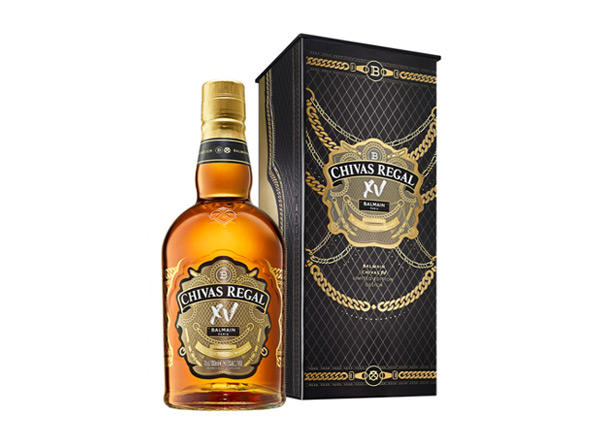 涪陵芝华士15年回收Chivas Regal XV Balmain巴尔曼联名限定版700ml苏格兰调配型威士忌洋酒行情价格