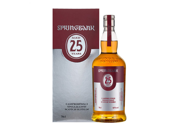涪陵云顶25年回收云顶威士忌SpringBank 46度坎贝尔镇苏格兰单一麦芽700m进口洋酒威士忌行情价格