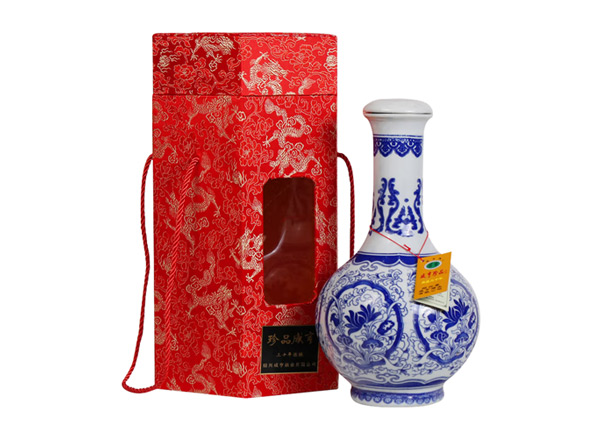 涪陵咸亨黄酒回收珍品咸亨三十年花雕酒青瓷瓶盒装绍兴黄酒2.5L